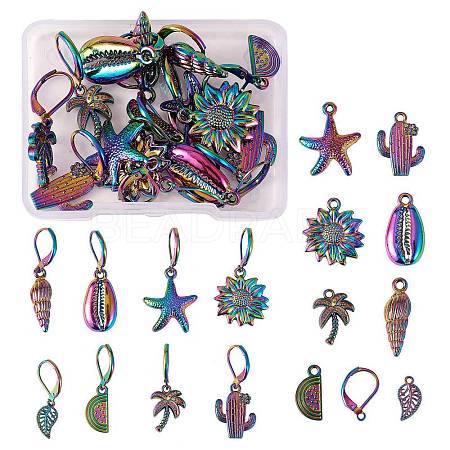 DIY Drop Earring Making Finding Kits DIY-SZ0008-28-1