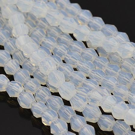 Faceted Bicone Opal Beads Strands LS-EGLA-P017-01-1
