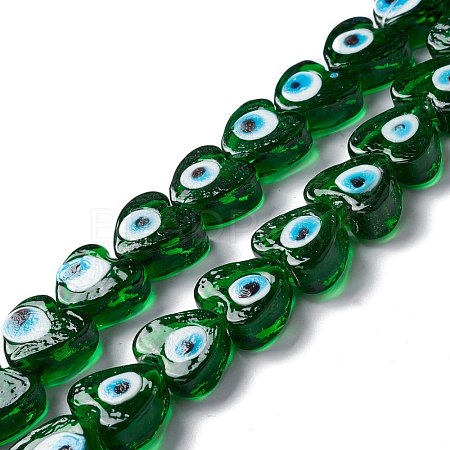 Handmade Evil Eye Lampwork Beads LAMP-F021-02B-1