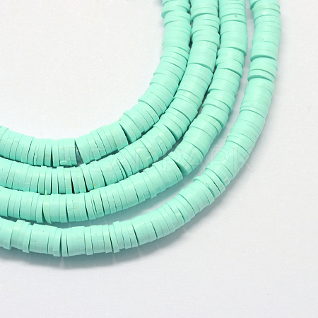 Handmade Polymer Clay Beads X-CLAY-R067-3.0mm-20-1