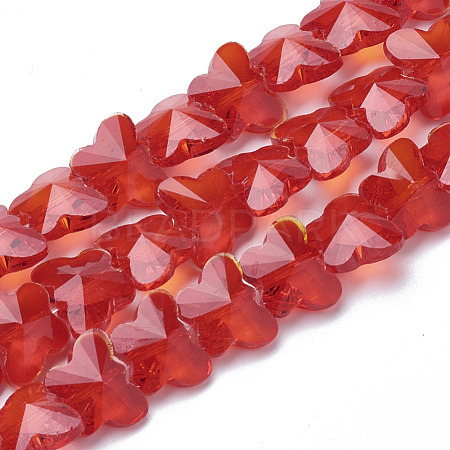 Transparent Glass Beads GLAA-Q066-14mm-B15-1