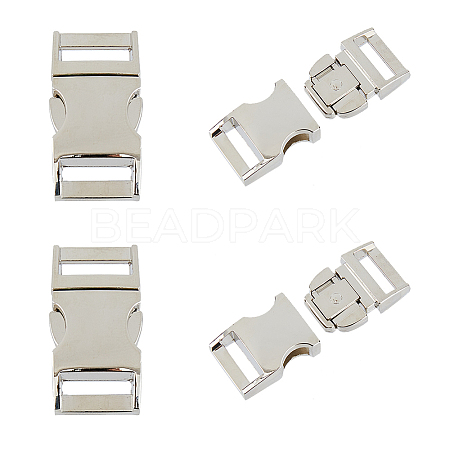 4Pcs Alloy Side Release Buckles FIND-FH0008-70-1