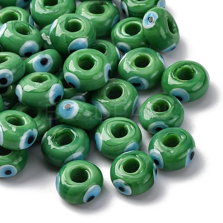 Handmade Evil Eye Lampwork Beads LAMP-F021-01-08-1