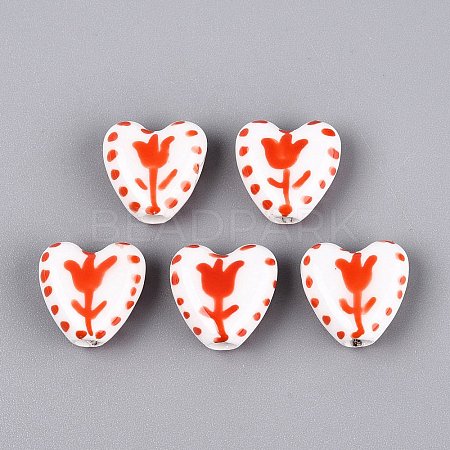 Handmade Porcelain Beads PORC-Q005-10C-1