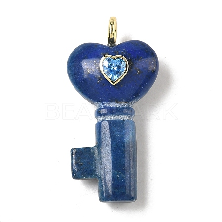 Dyed Natural Lapis Lazuli Pendants G-C274-05E-1