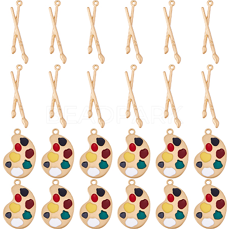 24Pcs 2 Styles Alloy Pendants FIND-DC0008-11-1