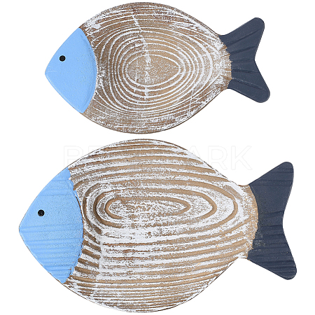 Wood Wall Decoration AJEW-WH20121-10A-1