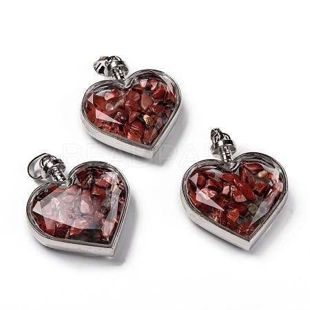 Glass Bottle Pendants G-Z010-02C-1