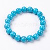 Natural Howlite Jade Beaded Stretch Bracelet BJEW-P207-23-8mm-1