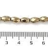 Electroplated Strong Magnetic Synthetic Hematite Beads Strands G-P518-02D-4