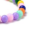 Opaque Acrylic Beaded Stretch Kids Bracelets BJEW-JB02068-2