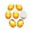 Acrylic Rhinestone Flat Back Cabochons GACR-Q011-30x40-09-1