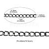 Aluminium Twisted Curb Chains CHA-YW0001-07B-4