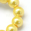 Baking Paint Pearlized Glass Pearl Round Bead Strands X-HY-Q330-8mm-67-3