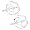 2Pcs Adjustable Brass Finger Rings Components FIND-GO0002-77C-1