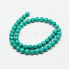 Round Natural Magnesite Beads Strands G-N0132-06-8mm-2