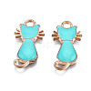 Alloy Enamel Pendants ENAM-S121-033G-3