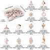 48Pcs 12 Styles Alloy Enamel Pendants ENAM-FS0003-50-4