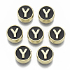Alloy Enamel Beads X-ENAM-S122-028Y-NR-1