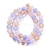Handmade Foil Lampwork Beads Strands FOIL-K003-06B-15-2