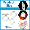100Pcs Natural Quartz Sphere Beads G-NB0005-51B-3