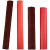 2 Pairs 2 Style Pleuche with PU Leather Door Handle Protective Casing AJEW-GF0003-07C-1