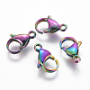 Ion Plating(IP) 304 Stainless Steel Lobster Claw Clasps X-STAS-E475-02B-2
