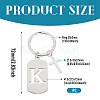1Pc Stainless Steel Keychains KEYC-TADJ0001-08K-2