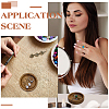 Flat Round Wood Jewelry Plate DJEW-WH0027-06A-5