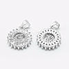 Long-Lasting Plated & Rack Plating Brass Micro Pave Cubic Zirconia Letter Pendants ZIRC-A007-03G-P-2