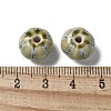 Vintage Porcelain Pumpkin Beads PORC-L080-H17-3