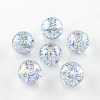 Round AB Color Transparent Acrylic Beads TACR-D005-10mm-02-1