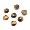 Natural Tiger Eye Gemstone Cabochons X-G-T020-8mm-26-1