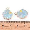 Marine Animals Alloy Enamel Pendants ENAM-T022-34H-3