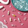 30Pcs Glass Empty Bottle Pendant Decoration CON-YW0001-78-4
