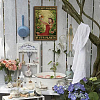 Vintage Metal Tin Sign AJEW-WH0189-026-5