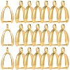 120Pcs Grade AA Brass Ice Pick Pinch Bails for Pendant Making KK-SC0005-20G-1