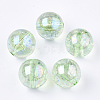 Transparent Acrylic Beads TACR-T006-01A-10-1