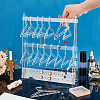 Coat Hanger Shaped Acrylic Earring Display Stands EDIS-WH0029-90-3