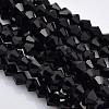Faceted Bicone Glass Beads Strands X-EGLA-P017-4mm-04-1