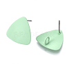 Spray Painted Iron Stud Earring Findings IFIN-S703-01B-1