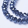 Electroplate Glass Beads Strands EGLA-A034-T8mm-A14-3