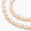 Grade AA Natural Cultured Freshwater Pearl Beads Strands PEAR-L003-B-03-01-3