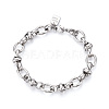 Brass Chain Bracelets BJEW-N032-06P-2