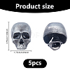 5Pcs Alloy Lapel Pin Backs for Backpack Clothes JEWB-DC0001-40-2
