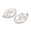 304 Stainless Steel Pendants STAS-I358-12P-07-2