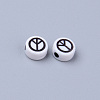 Opaque White Acrylic Beads MACR-S273-42A-3