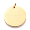 Ion Plating(IP) 304 Stainless Steel Charms EJEW-L238-03F-G-1