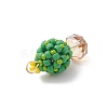 Glass Seed Beaded Cactus Pendants PALLOY-MZ00860-03-4