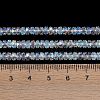 Electroplate Glass Beads Strands GLAA-Q105-03F-4